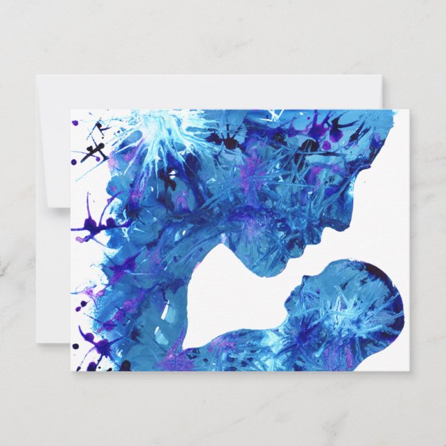 Cartão De Notas Linda Madonna e Criança de Água (Frente)