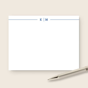 Cartão De Notas Linhas Simples Nome Personalizado Pessoal ou Profi