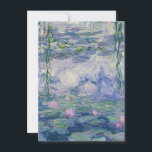 Cartão De Notas Lírios d'água de Claude Monet, 1916 - 1919<br><div class="desc">Monet - uma celebração dos Mestrados da Arte</div>