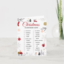 Lista de Verificação de Caça ao Tesouro de Natal A