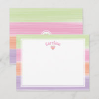 Listras de Aquarela Fofas e Coração Páscoa Primave