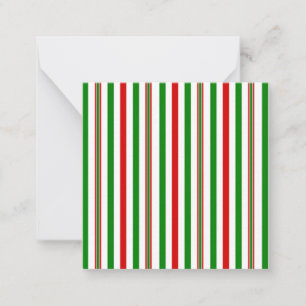 Cartão De Notas Listras Decorativas de Natal