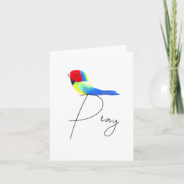 Cartão De Notas Little Prayer Bird