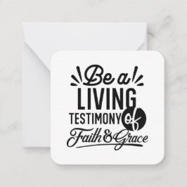 Cartão De Notas Living Testimony Bible Quote Christian Motivation