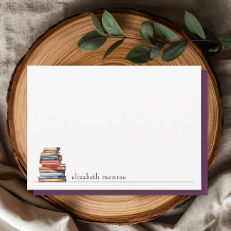 Cartão De Notas Livro Elegante do Amante Personalizado