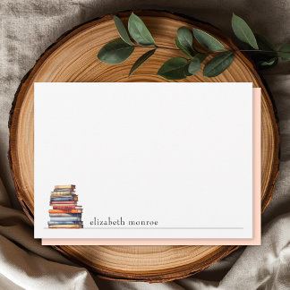 Cartão De Notas Livro Elegante do Amante Personalizado