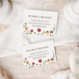Cartão De Notas Livros para Placa Bebê Floral
