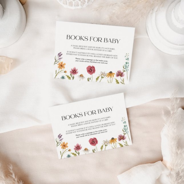 Cartão De Notas Livros para Placa Bebê Floral (Criador carregado)
