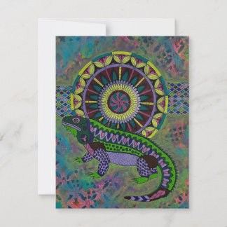 Cartão De Notas Lizard