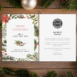 Cartão De Notas Logotipo comercial Feliz Natal Saudações Botânicas<br><div class="desc">Este elegante cartão de Natal comercial personalizado combina design contemporâneo com encanto sazonal. Apresentando uma tipografia moderna e elegante que transmite sua mensagem de feriado com sofisticação, o cartão é enfeitado com uma rica botânica verde que adiciona um toque de beleza natural. O logotipo da sua empresa está integrado perfeitamente...</div>