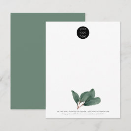 Cartão De Notas Logotipo da empresa profissional Eucalyptus