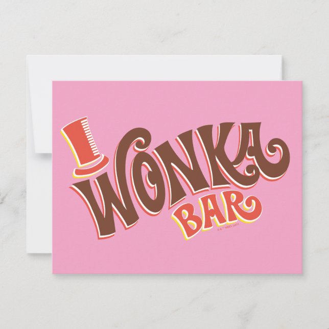 Cartão De Notas Logotipo do Bar Wonka (Frente)
