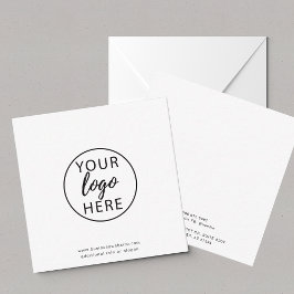 Cartão De Notas Logotipo Empresarial Personalizado Moderno Minimal