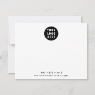 Cartão De Notas Logotipo Empresarial Simples Funcionários Personal