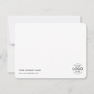 Cartão De Notas Logotipo Empresarial Simples Profissional