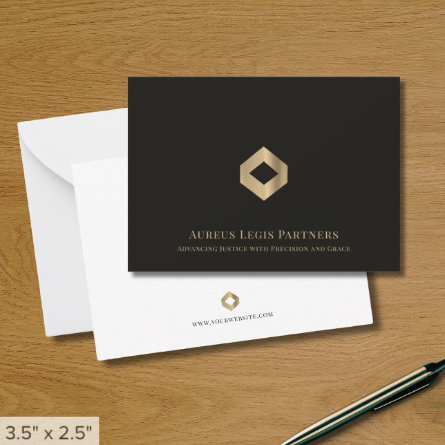 Cartão De Notas Logotipo personalizado empresa (Criador carregado)
