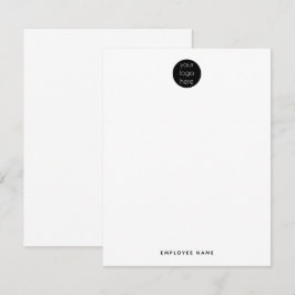 Cartão De Notas Logotipo profissional da empresa