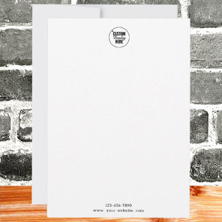 Cartão De Notas Logotipo simples para empresa