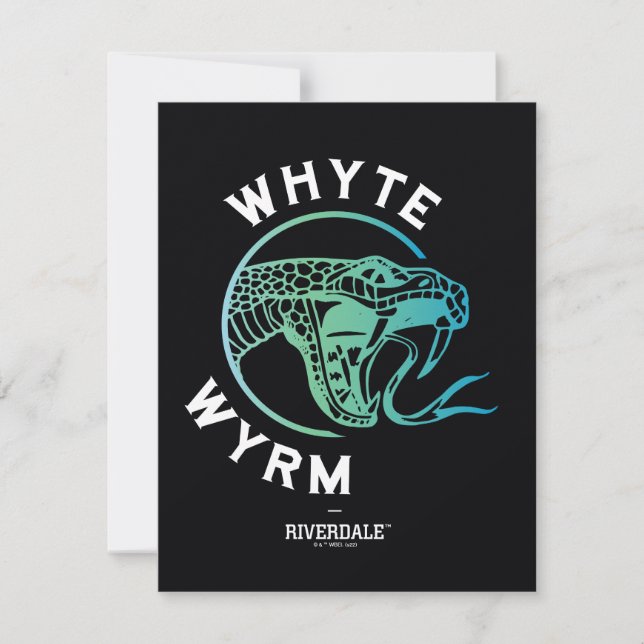 Cartão De Notas Logotipo Whyte Wyrm (Frente)