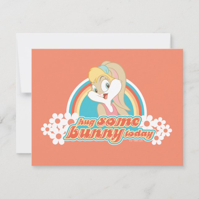 Cartão De Notas Lola Bunny Hug Algumas Coelhinhas Hoje (Frente)