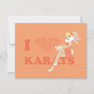 Cartão De Notas Lola Bunny I Heart Karats