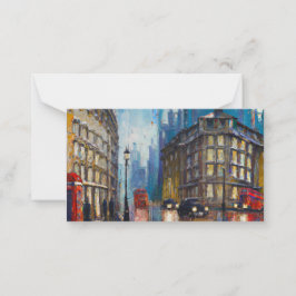 Cartão De Notas London Rain