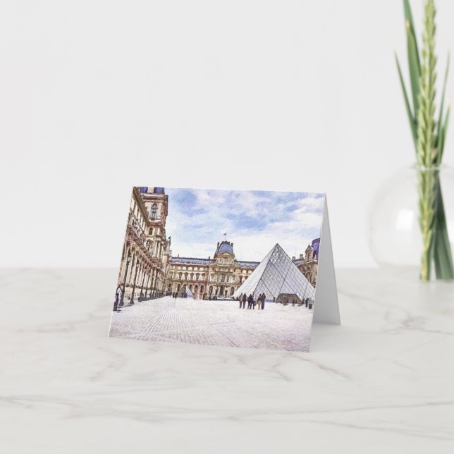 Cartão De Notas Louvre Museum Paris (Frente)