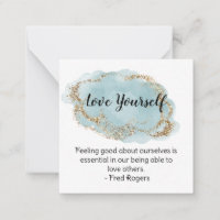 *~ Love Self Fred Rodgers Cote a Nota AP62