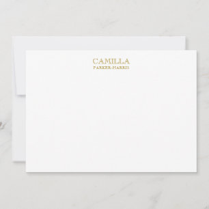 Cartão De Notas Lúpulo Dourado do Elegante Moderno