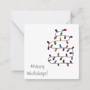 Cartão De Notas Luzes coloridas