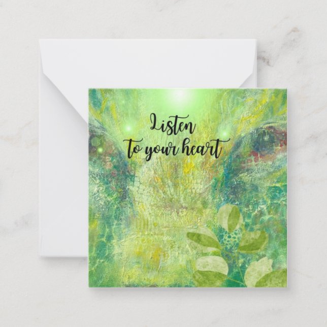 Cartão De Notas Lyssna på ditt hjärta. (Frente)