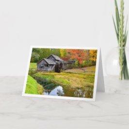 Cartão De Notas Mabry Mill no outono