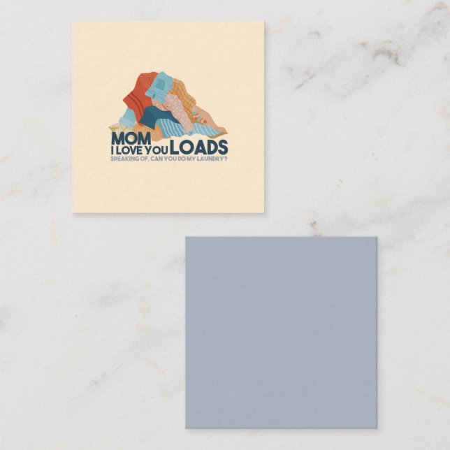 Cartão De Notas Mãe, Eu Te Amo Muito (Frente/Verso)