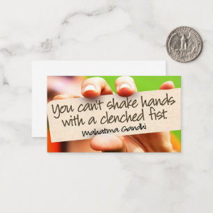 Cartão De Notas Mahatma Gandhi, citação inspiracional: "Apertem as