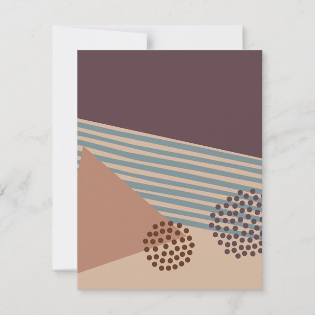 Cartão De Notas Mais um Abstrato do século Médio (Frente)