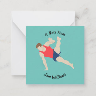 Cartão De Notas Male Gymnast