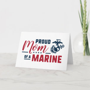 Cartão De Notas Mamã orgulhosa de um fuzileiro naval