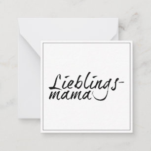 Cartão De Notas Mamãe favorita