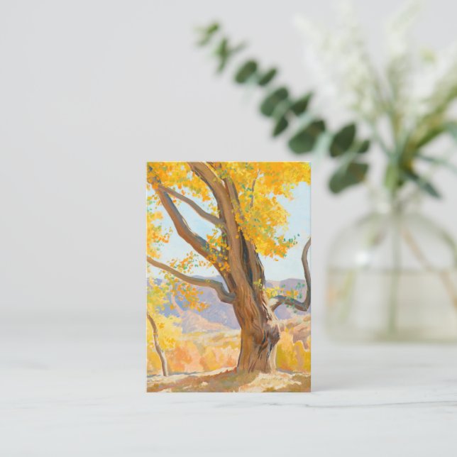 Cartão De Notas Manhã de outubro por Maynard Dixon (Em pé/Frente)