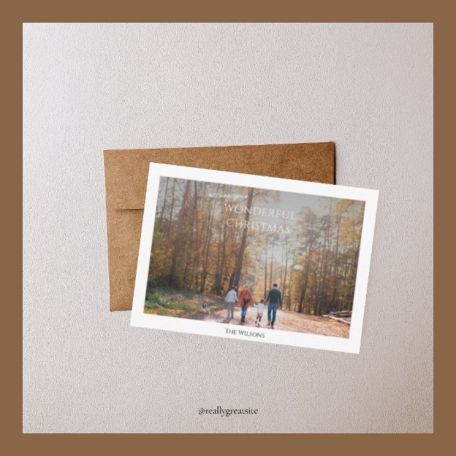 Cartão De Notas maravilhoso orçamento natal uma foto natal (Criador carregado)