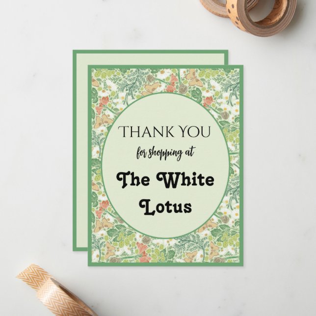 Cartão De Notas Margaridas Brancas Antigas Borboletas Amarelas no  (Frente/Verso In Situ)