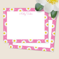 Margaridas Elegantes Aquarela Floral Rosa e Amarel