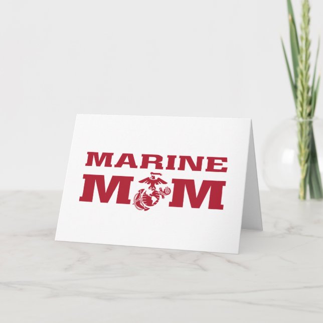Cartão De Notas Marines Mom (Frente)