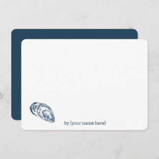 Cartão De Notas Marisco azul do mar costeiro em todas as ocasiões
