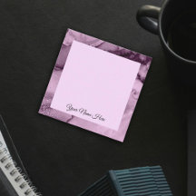 Mármore violeta de nome personalizado escrito manu