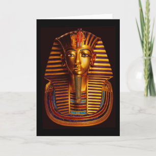 Cartão De Notas Máscara Dourada do Rei Egípcio Tutankhamun