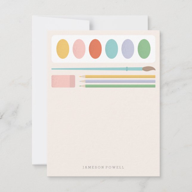 Cartão De Notas Material de Arte Papelaria Infantil (Frente)