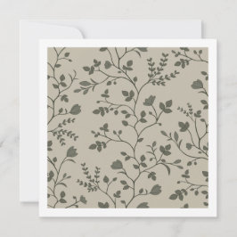 Cartão De Notas Meandering Florals Gentle Earthy Botanicals Card