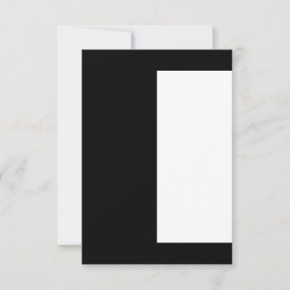 Cartão De Notas meio branco meio preto, meio preto meio branco