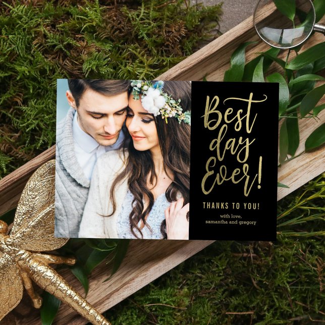 Cartão De Notas Melhor Dia Alguma COR EDITÁVEL Obrigado Nota (Criador carregado)